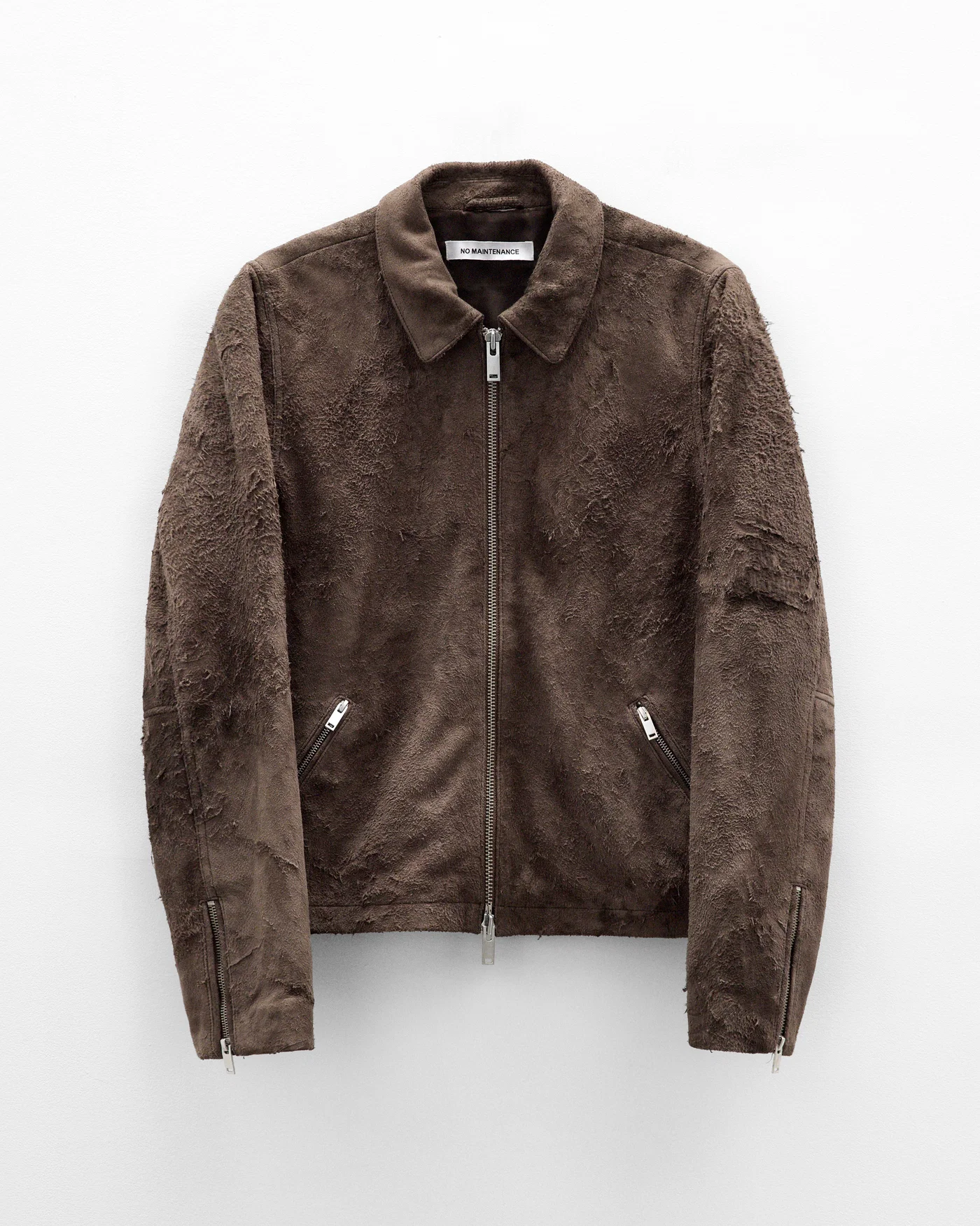 Mechanic Blistered Suede Jacket Brown Mechanic Blistered Suede Jacket Brown